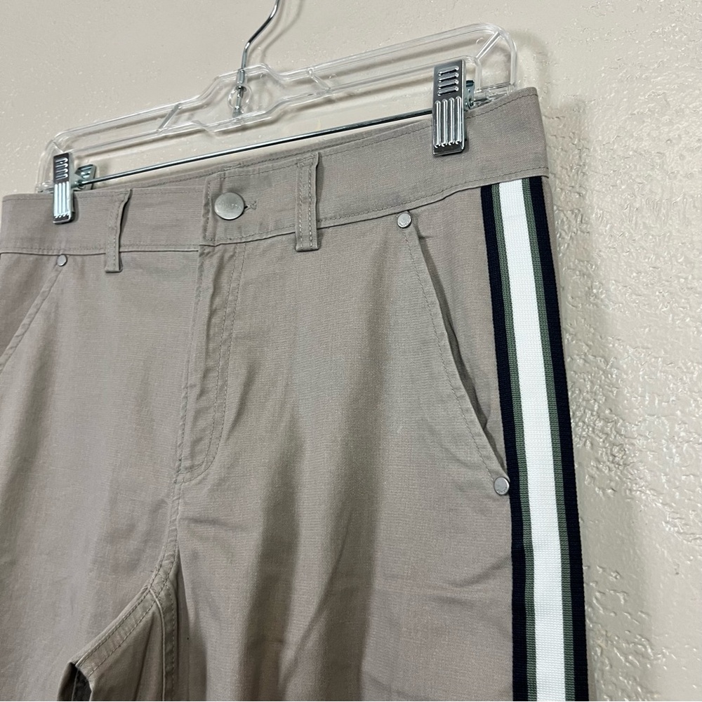 Athleta Summit Cargo Pants Mid-Rise‎ Side Stripe Outdoor Hiking Beige Women's 2 - Picture 3 of 14